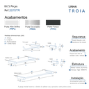 Ver imagem 4 de Kit de Acessórios para Banheiro Escovado 5 Peças 2070tr Grego Metal