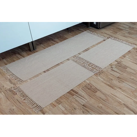 Jogo Cozinha, Tapetes Passadeira Kit 3 Peças Caramelo Mesclado