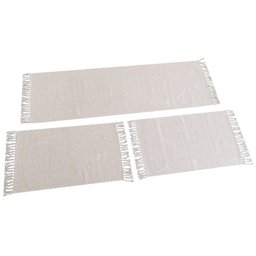 Jogo de cozinha tapetes com passadeira kit 3 peças Varias Cores:Caramelo Mesclado - 1