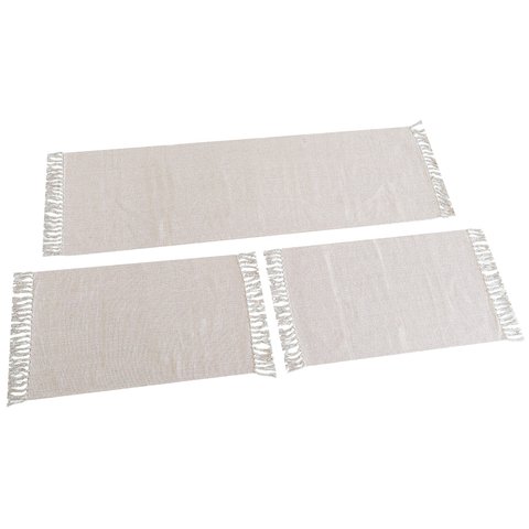 Jogo de cozinha tapetes com passadeira kit 3 peças Varias Cores:Caramelo Mesclado