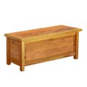 Ver imagem 2 de Baú Banco 1m Madeira Maciça Natural
