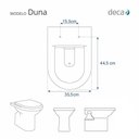 Ver imagem 3 de Tampa de Vaso Poliéster com Amortecedor Duna Preto para Bacia Deca com Ferragem Dourada