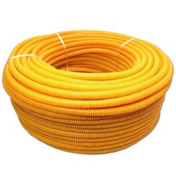 Conduíte 3/4 Polegada 25mm 50 Metros Amarelo Parede Amanco - 1 Conduíte 3/4 Polegada 25mm 50 Metros Amarelo Parede Amanco - 1