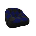 Ver imagem 2 de Kit 02 Poltrona Paloma Escritório Sala Pé Plástico Suede Preto e Suede Azul Marinho - Dominic Decor