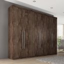 Ver imagem 1 de Guarda-Roupa Casal 6 Portas 8 Gavetas Elisa Panan Móveis