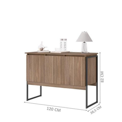 Buffet Vintage Affara Industrial 3 Portas MDP 120cm Casah