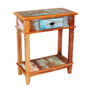 Aparador Tradicional Madeira Demolição 70cm 1 Gaveta - Pátina