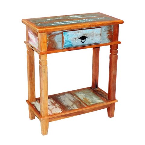 Aparador Tradicional Madeira Demolição 70cm 1 Gaveta - Pátina