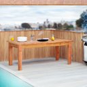 Ver imagem 2 de Mesa de Jantar 2 m Madeira Maciça Natural Mhm
