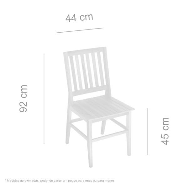 Kit 4 Cadeiras Madri Madeira de Demolição com Pátina - 4