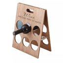 Ver imagem 1 de Suporte Decorativo para Vinhos Bancada Retrátil 6 Garrafas