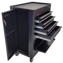 Ver imagem 2 de Carrinho para Ferramentas 5 Gavetas com Suporte Torquímetro Preto Gedore