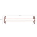 Ver imagem 3 de Conjunto 10 Organizadores Suportes De Taças 42cm Porta Taças Retos Rose Gold