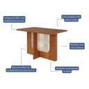 Ver imagem 3 de Mesa de Madeira Louise 130 Cm Cinamomo - Cimol