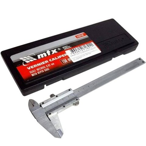 Paquímetro Universal 150mm 6 polegadas em Aço Inox MTX