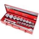 Ver imagem 1 de Jogo de Soquete Encaixe 3/4 Pol de 19 À 50Mm com 20 Peças Mtx