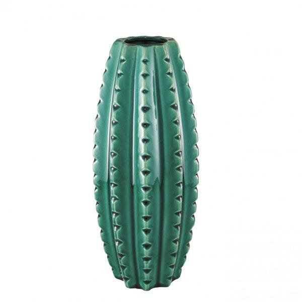 Vaso Decorativo Oval em Cerâmica 32,5cmx14cm Mart Collection - 1