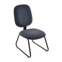 Ver imagem 1 de Poltrona Diretor sem Braços Base Fixa Trapézio Linha Uno Cor:Cinza