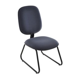 Poltrona Diretor sem Braços Base Fixa Trapézio Linha Uno Cor:Cinza - 1 Poltrona Diretor sem Braços Base Fixa Trapézio Linha Uno Cor:Cinza - 1