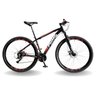 BICICLETA 29 PUMABIKE LINCE 24V STEEZ, FREIO MEC, SUSP 80MM, PRETO BRANCO E VERMELHO, 17 - 1