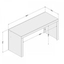 Ver imagem 3 de Mesa Escrivaninha Office Branco - Politorno
