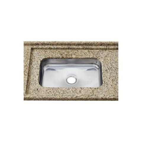 Pia de Granito com Cuba em Inox Master Max 180cm Amarelo Ornamental