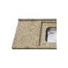 Pia de Granito com Cuba em Inox Master Max 180cm Amarelo Ornamental - 2