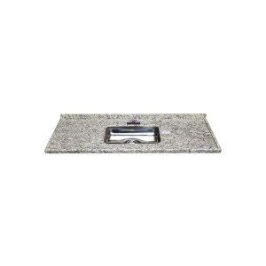 Pia de Granito com Cuba em Inox Master Pop 120cm Amarelo Arabesco