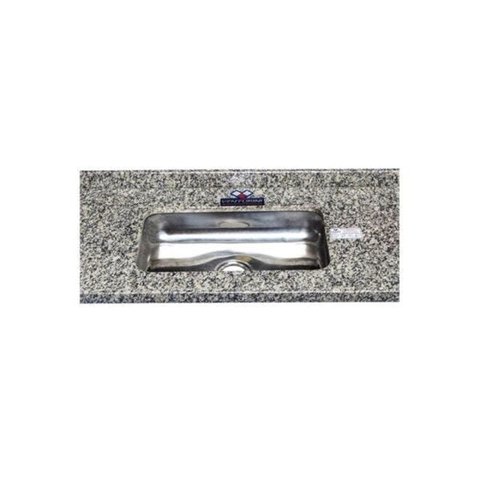 Pia de Granito com Cuba em Inox Master Pop 120cm Cinza Corumbá