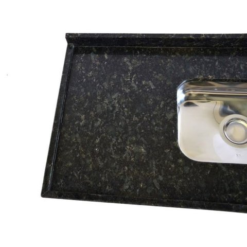 Pia de Granito Granemar Verde Ubatuba – 120x55cm – Granito Verde Ubatuba
