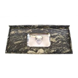 Pia De Granito Para Cozinha Levorato Indiano – 120x55cm – Granito Indiano Preto - 7