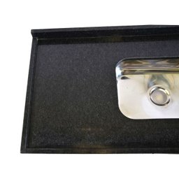 Pia De Granito Para Cozinha Levorato – 120x55cm – Granito Preto - 4