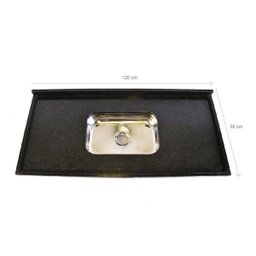 Pia De Granito Para Cozinha Levorato – 120x55cm – Granito Preto - 2