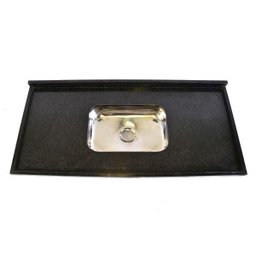 Pia De Granito Para Cozinha Levorato – 120x55cm – Granito Preto - 5