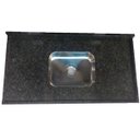 Ver imagem 1 de Pia De Cozinha Granito Verde Ubatuba 1,20x0,55cm Com Cuba Inox