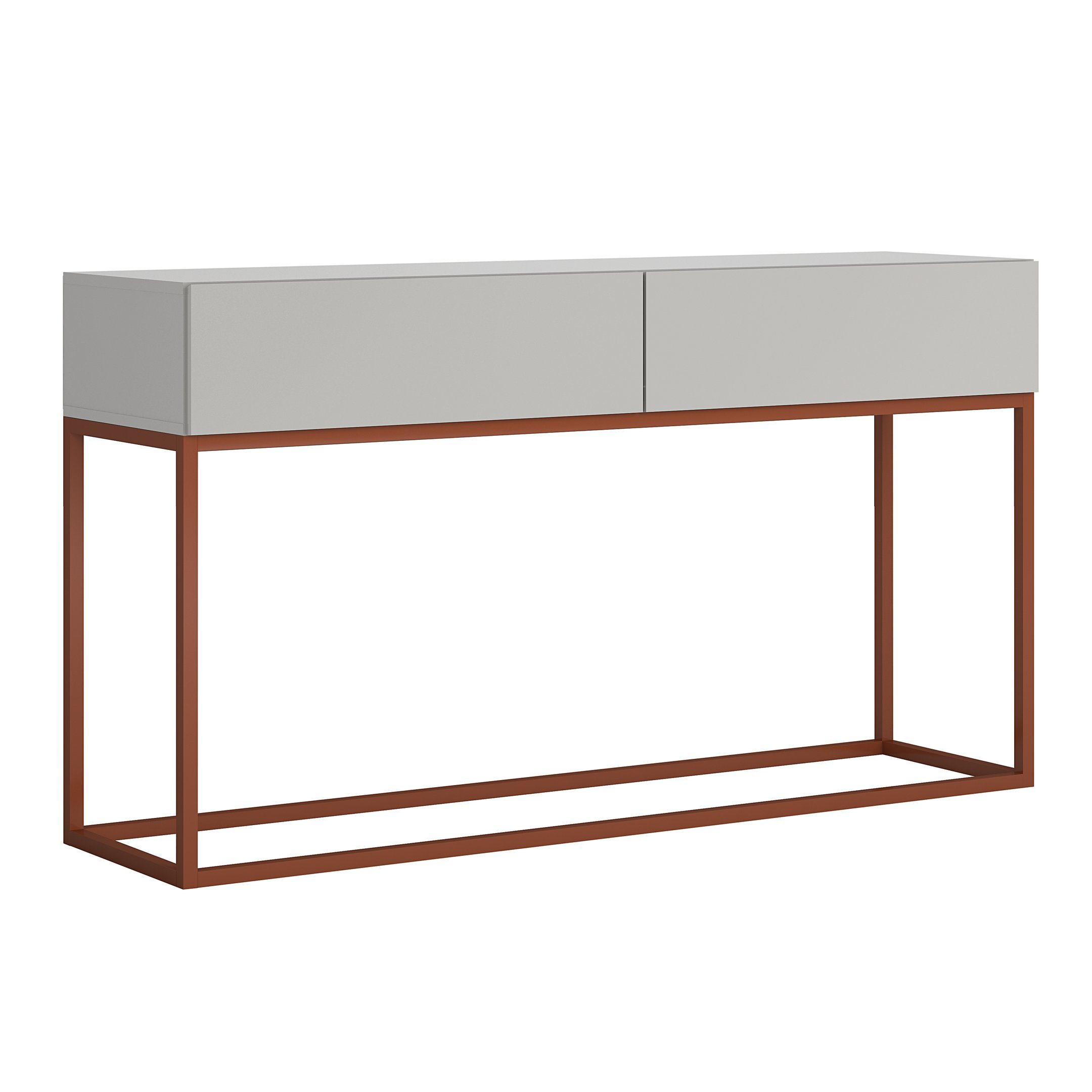 Aparador Buffet com 2 Gavetas Off White com Cobre - 2