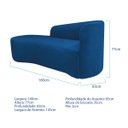 Ver imagem 2 de Kit Divã Recamier Orgânico França 160cm Lado Esquerdo e 2 Poltronas Amore Linho