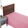 Lençol Solteiro 300 Fios Virol de Algodão Infantil sem Elástico Beliche:rose - 1