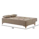 Ver imagem 4 de Sofá Cama 2 Lugares Living M-143 Veludo Martins Bege