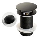 Ver imagem 2 de Válvula Click Luxo Inox 304 Preta Cuba Banheiro 7/8