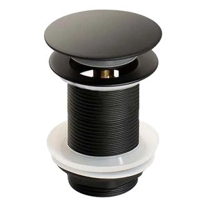 Válvula Click Luxo Inox 304 Preta Cuba Banheiro 7/8