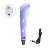 Caneta Impressora 3d Bivolt Lilás com Filamentos + Suporte - 1