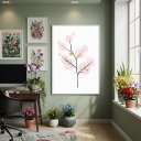 Ver imagem 1 de Quadro Decorativo Arte Abstrata Árvore 70x50cm Mold Preta