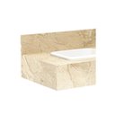 Ver imagem 3 de Gabinete para Banheiro com Cuba Embutida Max 80 32x80cm Travertino