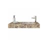 Tampo de Granito com Cuba de Embutir Ônix 81x41cm Amarelo Ornamental - 3