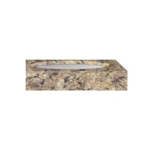 Tampo de Granito com Cuba de Embutir Ônix 81x41cm Amarelo Ornamental