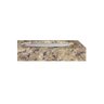 Tampo de Granito com Cuba de Embutir Ônix 81x41cm Amarelo Ornamental - 1