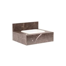Gabinete para Banheiro com Cuba Embutida Max 60 32x60cm Trufa - 1