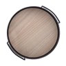 Bandeja 20cm / Alça Metal e Fundo MDF Preto Fosco - Lyor - 2