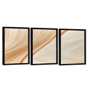 Ver imagem 4 de Quadro Decorativo Abstrato Linhas Bege